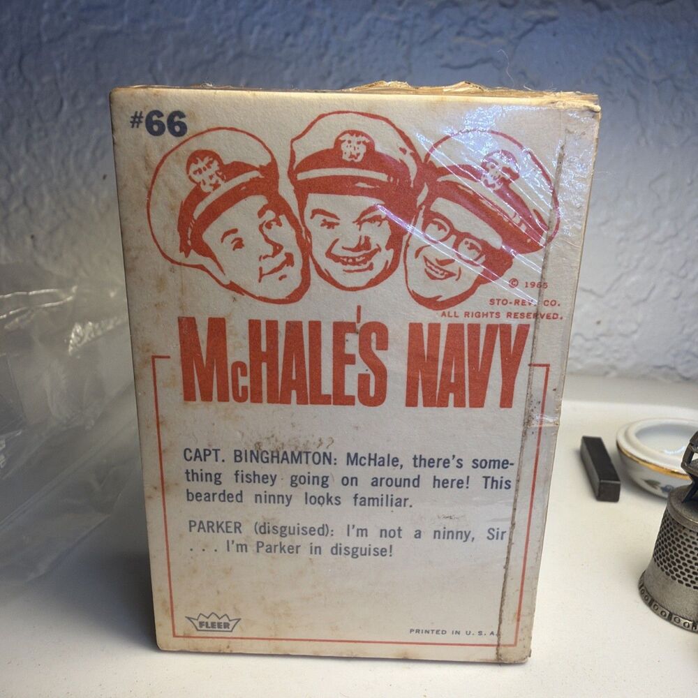 1965 MCHALES NAVY COMPLETE (66) CARD SET FLEER (SUPER CRISP MINT) UNOPENED!!!